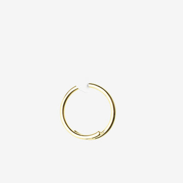Detail View 1 of A Pair of Solid Golden Brass Spiral Hoop Ear Weight Hanger